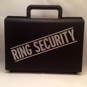 Ring Security Briefcase,  Ring Security Case,  Ring Bearer Briefcase, Ring Security Agent, Ring Bearer Pillow Alternative, Ring Bearer Case,