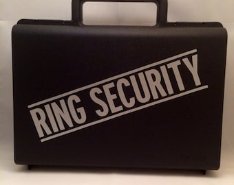 Ring Security Briefcase,  Ring Security Case,  Ring Bearer Briefcase, Ring Security Agent, Ring Bearer Pillow Alternative, Ring Bearer Case,