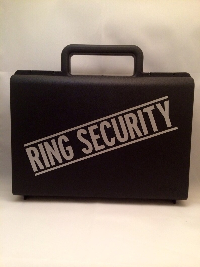 Ring Bearer Briefcase Ring Security Case Ring Security Etsy