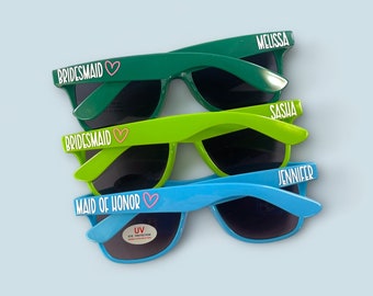 Bachelorette Party Favor - Bachelorette Gift Wedding Favors -  Personalize Sunglasses  Custom Sunglasses - Wedding Sunglasses  Destination
