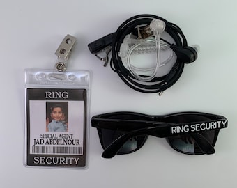 ID Badge - Ring Security Badge - Ring Bearer ID Badge with additional options - Wedding Ring Bearer Alternative - Ring Bearer Gift