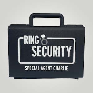 Étui à bagues de sécurité, Porte-documents pour mariage, Porte-documents pour bagues, Coffret pour bagues, Cadeau pour porteur d'alliances, Cadeau pour bagues de sécurité