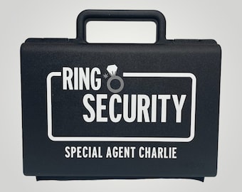 Ring Security Case, Ring Bearer Briefcase for Wedding, Ring Security Briefcase, Ring Security Box, Ring Bearer Gift, Ring Security Gift