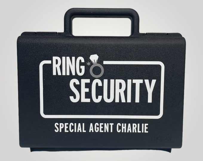 Ring Security Case, Ring Bearer Briefcase for Wedding, Ring Security