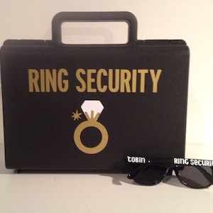 Ring Security Briefcase, Ring Bearer Gift, Ring Security Case, Ring Security Box, Ring bearer Briefcase, Ring Bearer Pillow Alternative