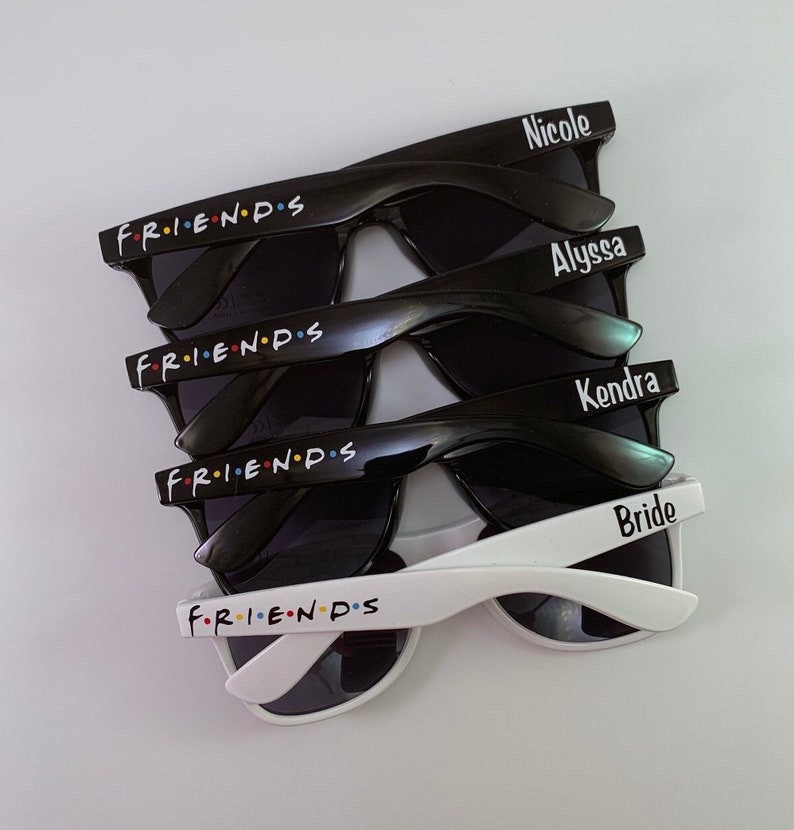 Friends Sunglasses, Friends the TV Show, Bachelorette Sunglasses, , Bachelorette Gift, Birthday Sunglasses, Friends tv sunglasses image 1