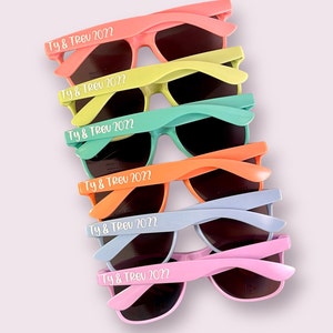 Bachelorette Party Favor Bridesmaid Proposal Box Bachelorette Sunglasses Bachelorette Favors Wedding Favors Custom Sunglasses image 1