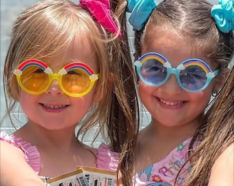 Rainbow Sunglasses • Kids Sunglasses • Family Vacation • Rainbow Birthday • Kids Party Favor • Kids Custom Sunglasses • Rainbow Party