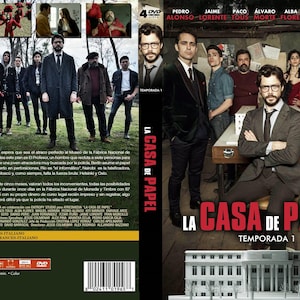 Serie ESPAÑA, La Casa de Papel, 1ra,2da,3ra,4ta y 5ta, 16 dvd/Caja, 46 Episodios