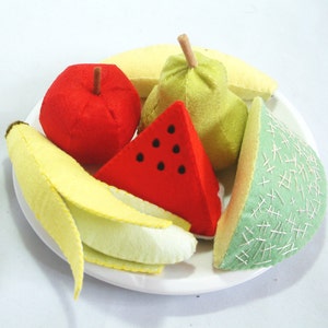 DIY Lovely fruit set 2Watermelon,banana,peach,pear,grape,honeymelonPDF Pattern via EmailV03 image 3