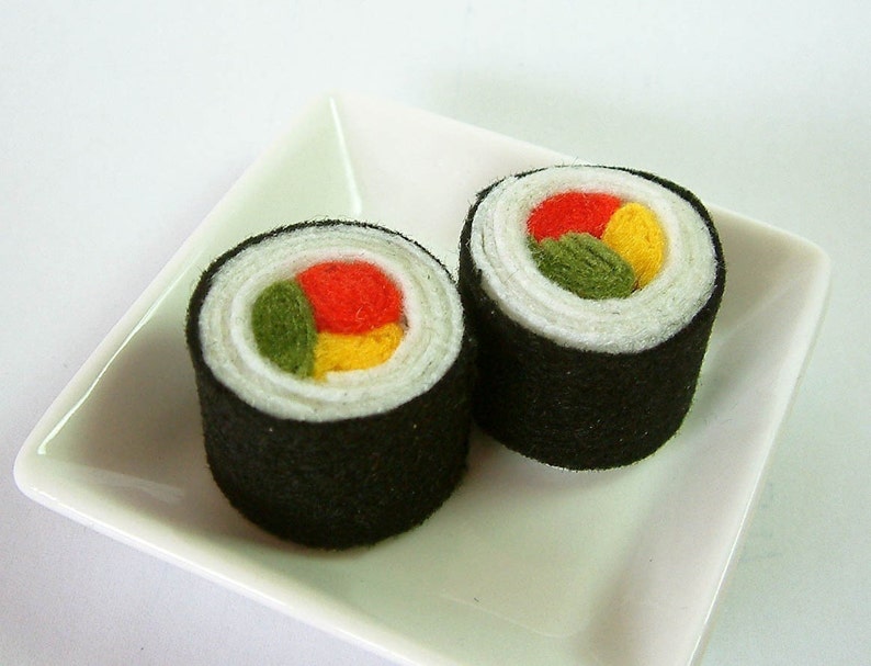 DIY felt Rotating Sushi set PDF PatternF22 image 5