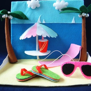 New Felt toys-Sea beach Party-PDF pattern and instructions via Email-T10 image 1