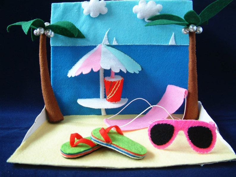 New Felt toys-Sea beach Party-PDF pattern and instructions via Email-T10 image 1