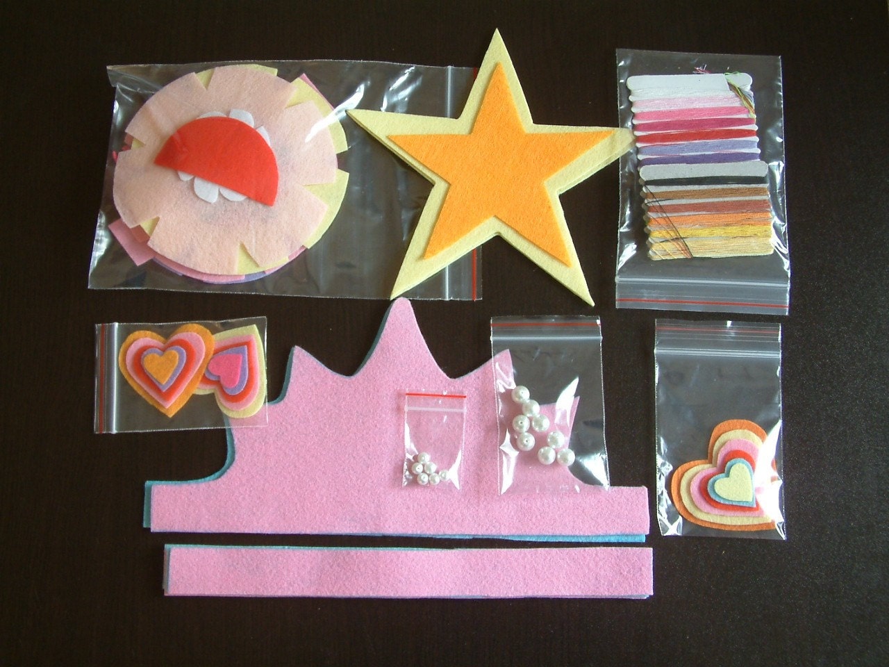 DIY Felt Cupcakescrownstar wand Kit PackageKF25 Etsy