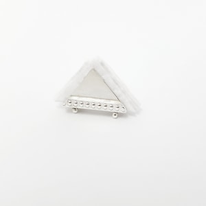 Zilveren servethouder (poppenhuisminiatuur)