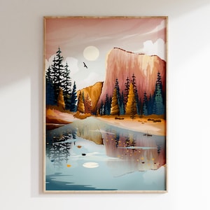 Yosemite National Park Print: California Landscape Wall Art