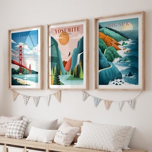 California Wall Art, Travel Posters, California Prints featuring Los Angeles, San Francisco Poster, Yosemite , Joshua Tree and more image 2