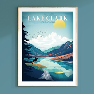 Lake Clark National Park, Alaska Wall Art, National Park Poster, Adventure Wall Art, Gallery Wall Art
