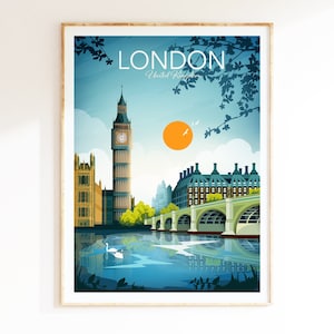 London Print, Travel Poster, London Big Ben, London City Print, London Gift, Wall Art Prints CODE: Big Ben