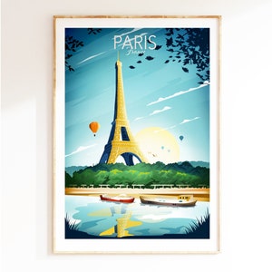 Paris Wall Art featuring the Eiffel Tower, Travel Poster, Wall Art Prints, Wedding Gift CODE: Paris Eiffel Tower