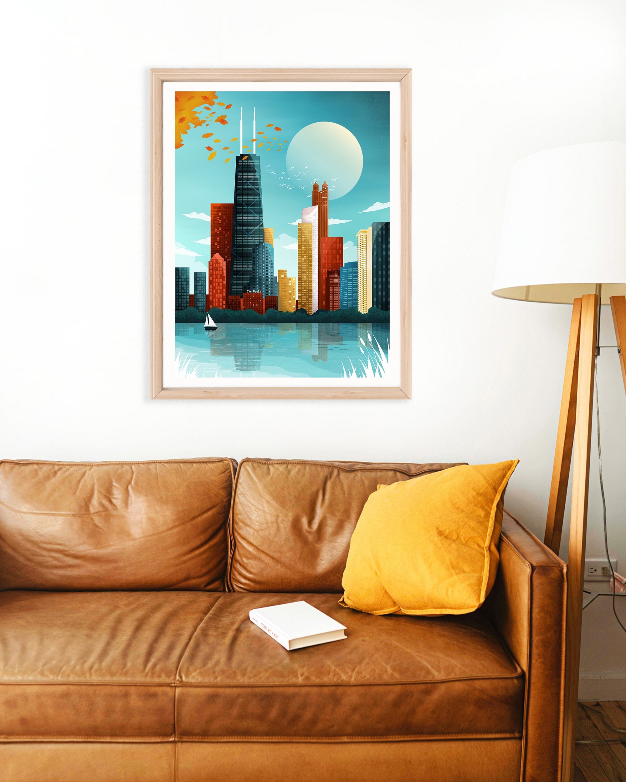 A4 CHICAGO Poster Print Art Poster Wall Art Print Gift Poster Canvas Printing Wall Decor Size 