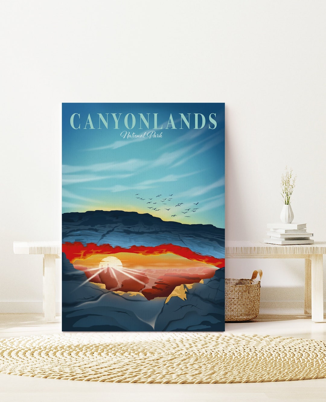Nature Wall Art Canyonlands National Park Utah Wall Art Mounted Canvas Ready to Hang Art Etsy