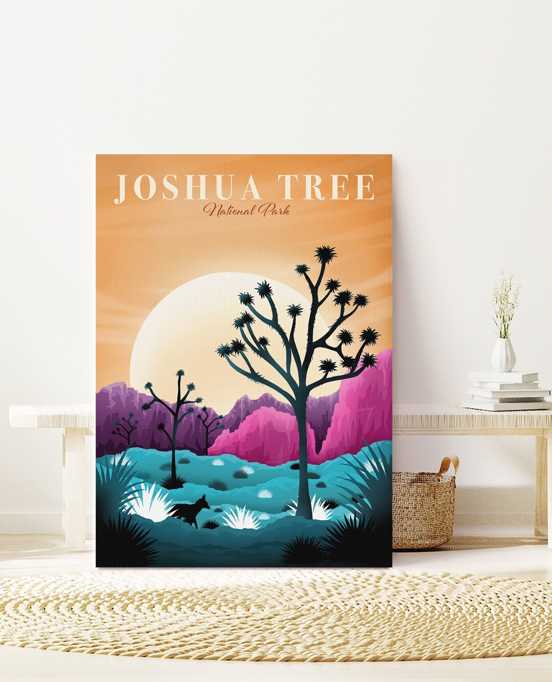 Joshua Tree National Park Canvas Art Print - Ready to Hang - Etsy