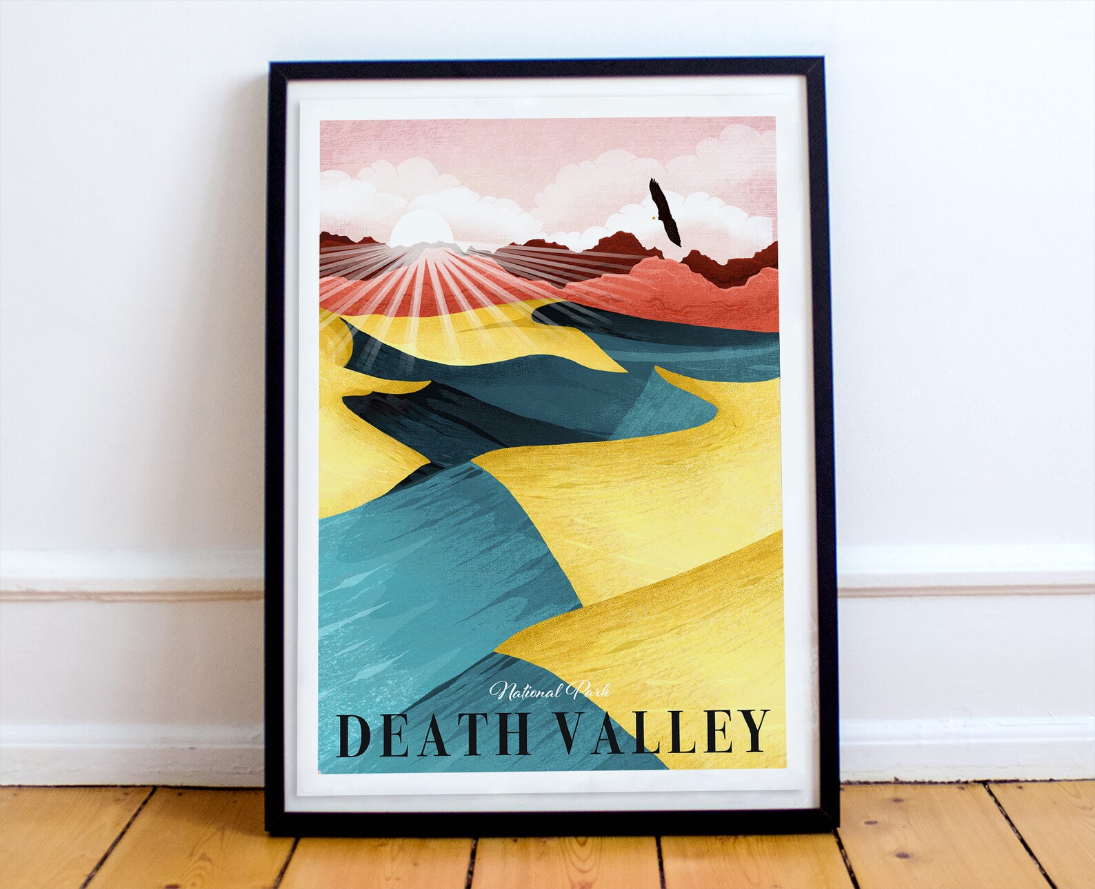 Death Valley Print California Wall Art National Park Art | Etsy