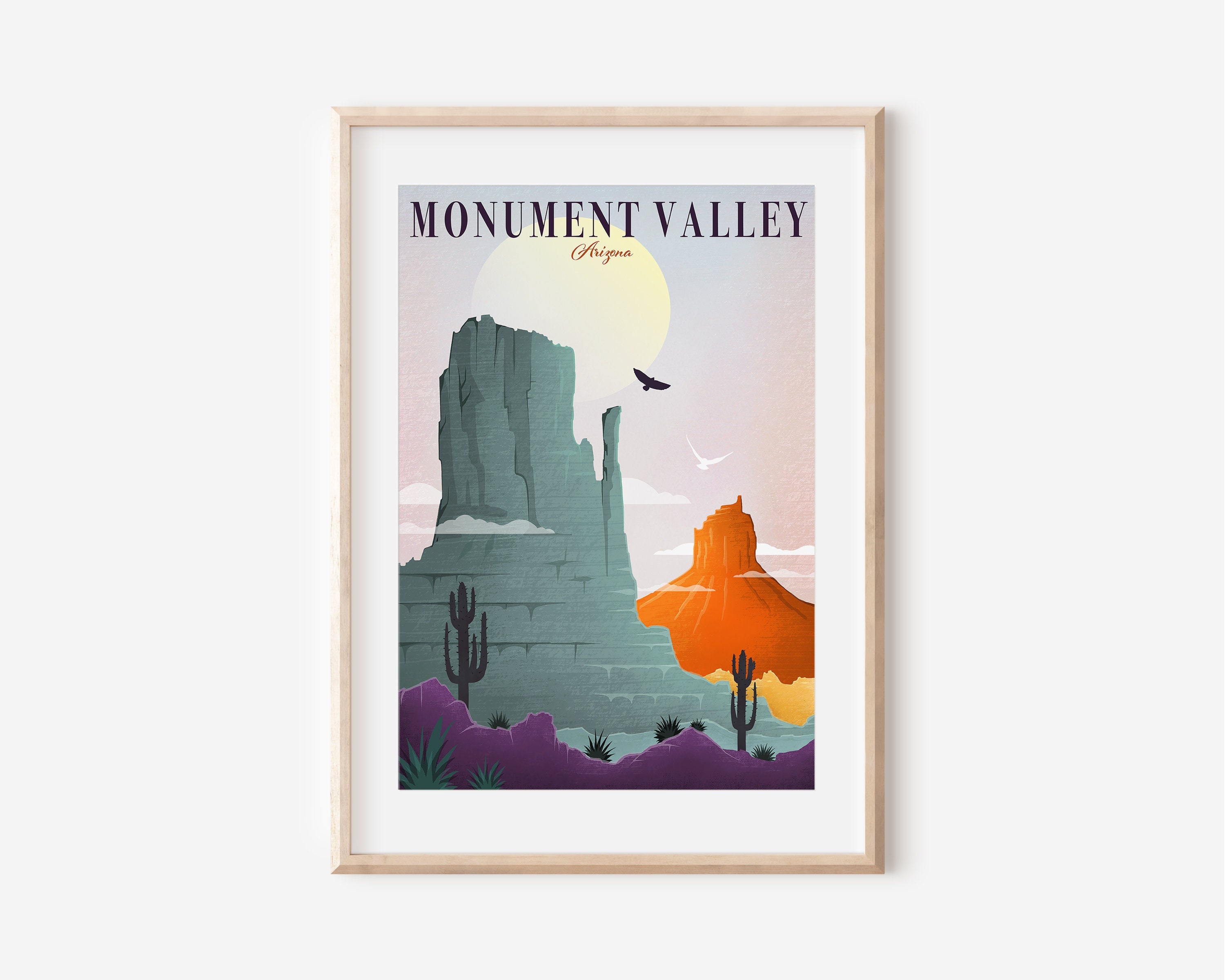 Monument Valley | National Park Poster | Desert Wall Art | Travel