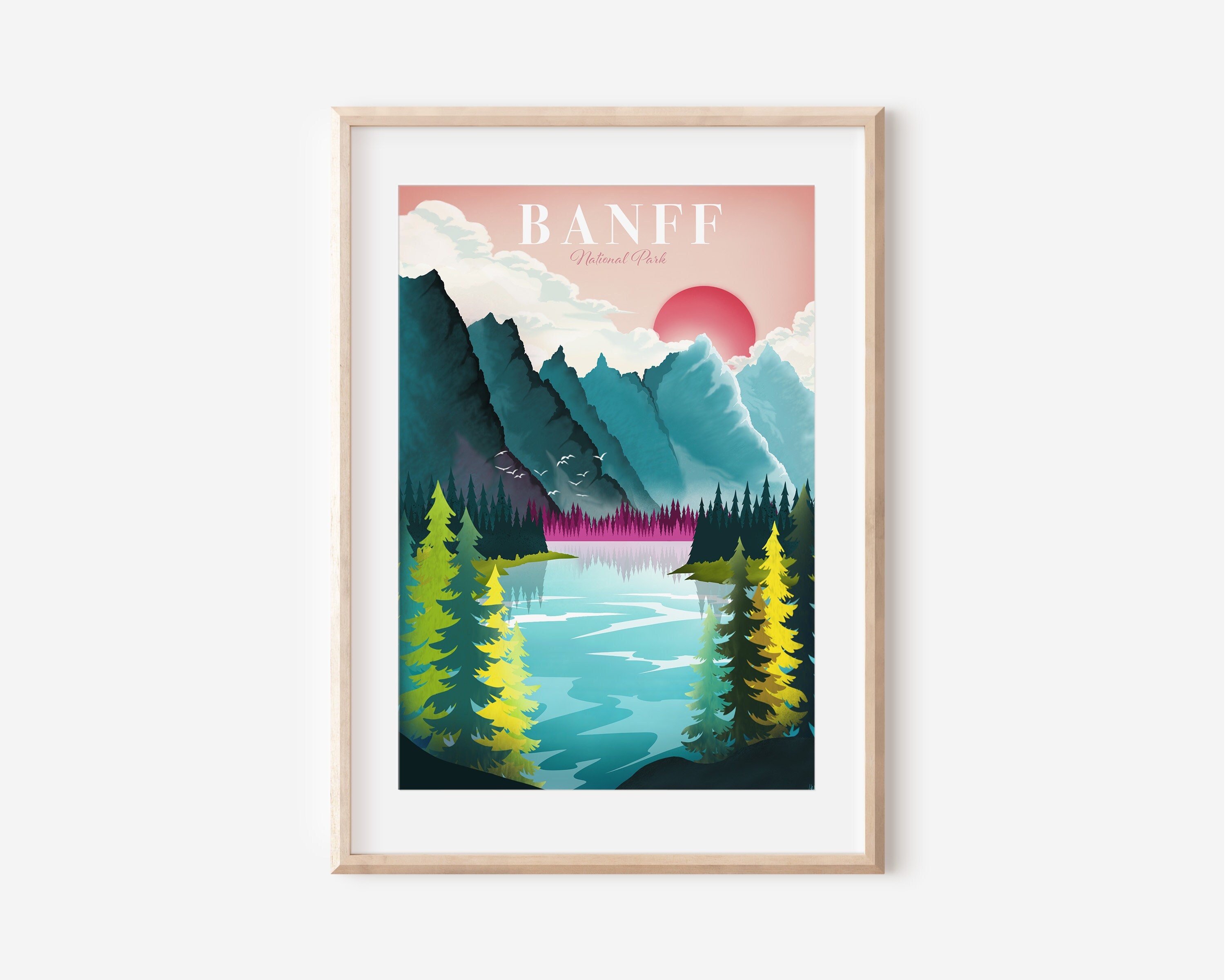 Banff Poster National Park Poster Canada Print Canada - Etsy 日本