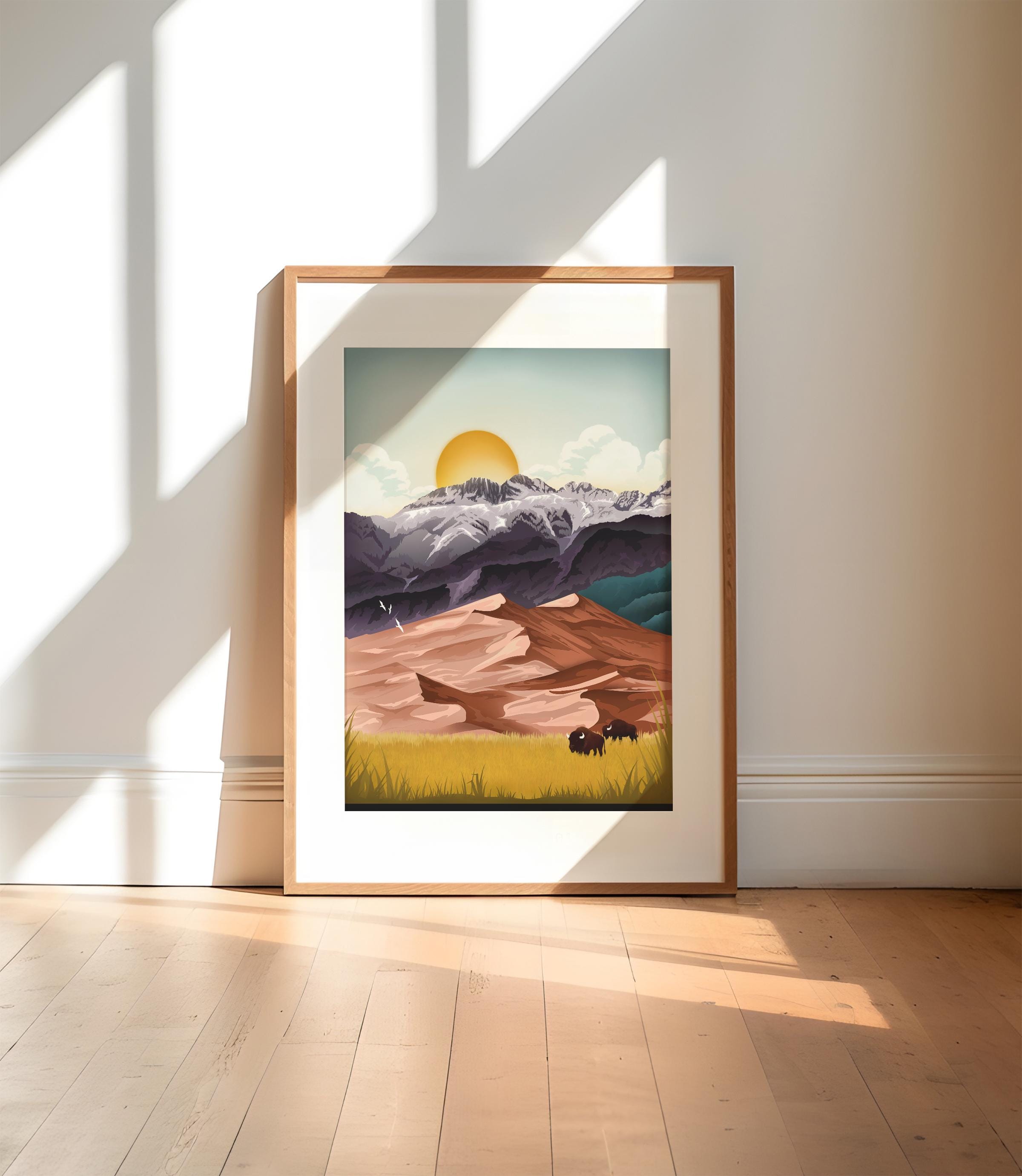 Great Sand Dunes National Park Poster | Colorado Wall Art | Travel ...
