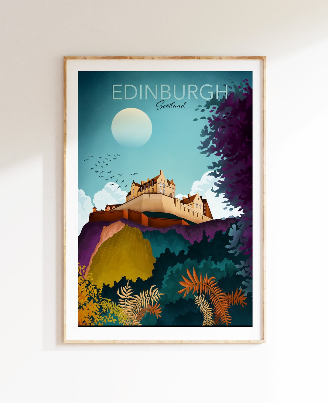 Edinburgh Castle | Edinburgh Print | Scotland Print | Scottish Wall Art ...