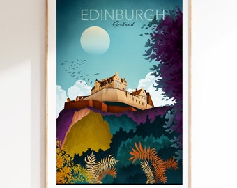 Edinburgh Castle | Edinburgh Print | Scotland Print | Scottish Wall Art