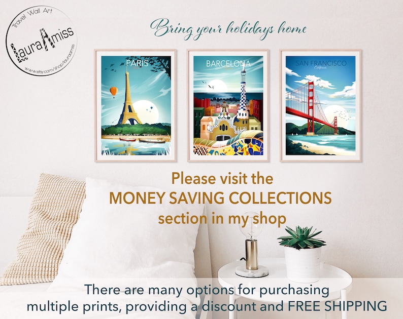 Barcelona Print, Spain Wall Art, Spain Travel Poster, Barcelona Gift