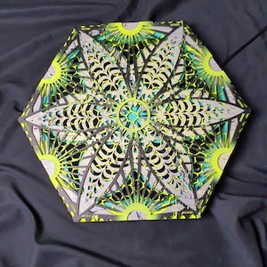 Mandala Beleuchtet LED,RGB (Licht-Kunst) Grün