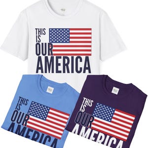 Our America Unisex Protest Shirt, Reclaim The Flag Graphic T-Shirt, Political Resistance Shirt, Democracy Supporter Gift, wordCraftVINTAGE