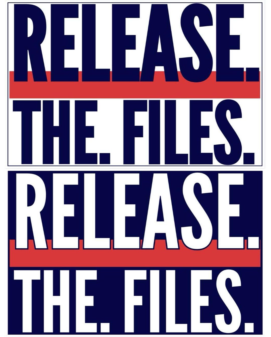 2 Release the Files Protest Signs, Epstein Files Signs, No Kings Rally ...