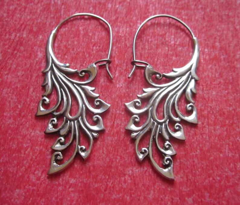 Bali Sterling Silver Earrings / silver 925 / Balinese handmade Etsy