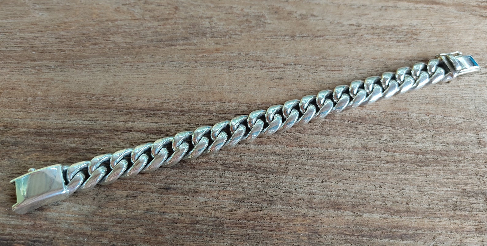 Massive Chain Solid Sterling Silver Bracelet / Silver 925 / - Etsy