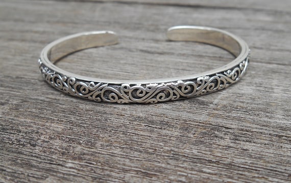 Buy Sterling Silver Baby Bangle Bracelet Hollow Silver Bangle Online in  India  Etsy
