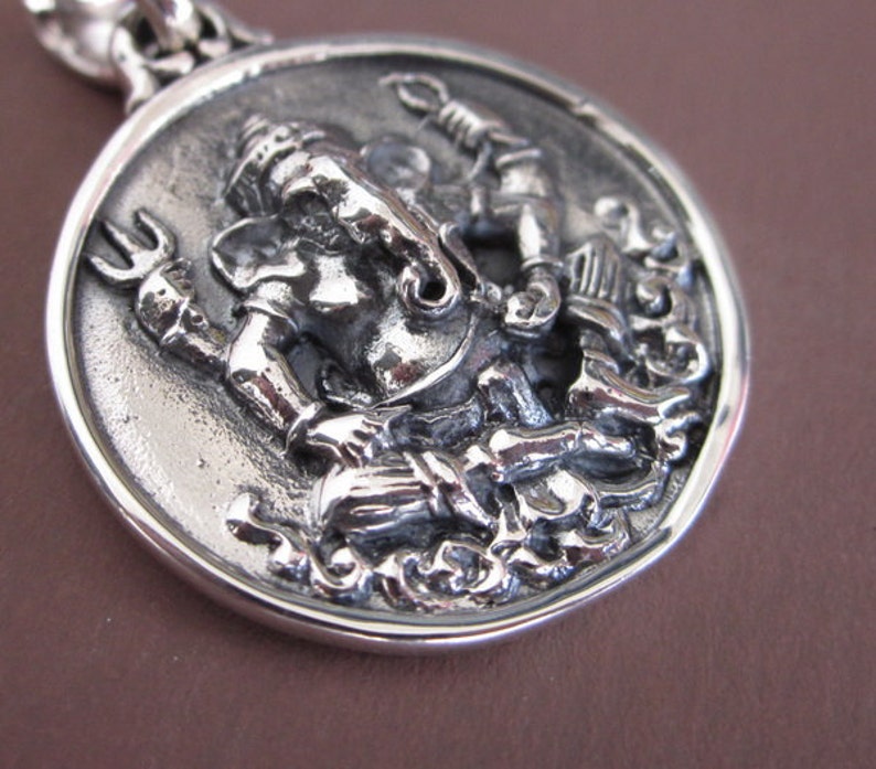 Bali Sterling Silver Ganesha Pendant / Silver 925 / Amulet - Etsy