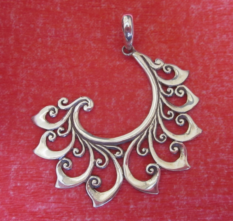 Bali Sterling Silver Pendant / Balinese Handmade Art Jewelry / - Etsy