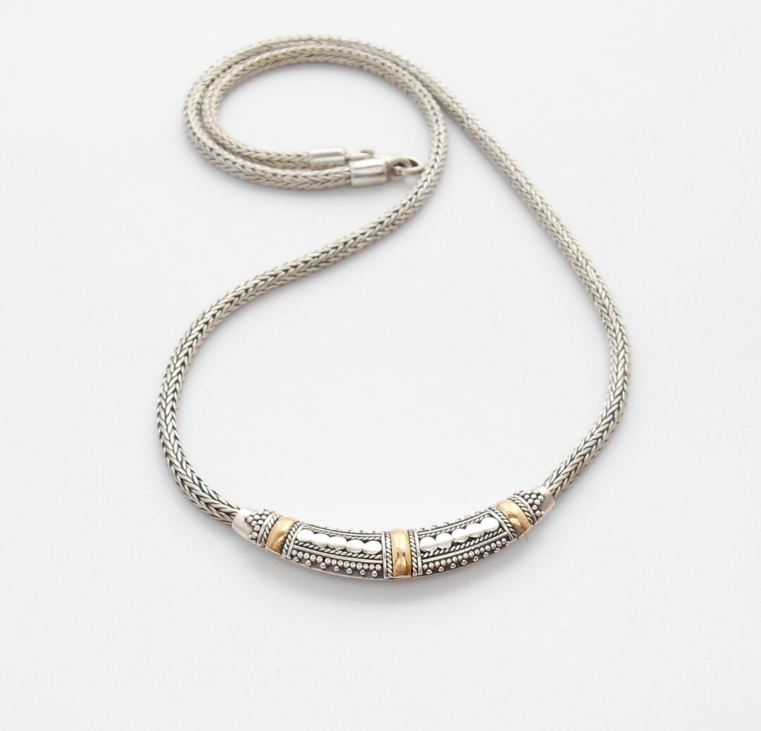 Balinese Sterling Silver Necklace / Silver 925 / Gold / Bali Handmade