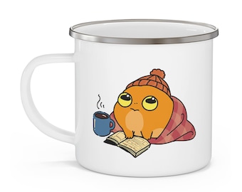 Amafuku woestijnregenkikker mok geluk mok fortuin mok cadeau mok Kaeru Japanse kunst Japanse kikker mok koffiemok 12oz emaille koffiemok