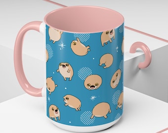 Amafuku woestijn regen kikker mok geluk mok fortuin mok cadeau mok Kaeru Japanse kunst Japanse kikker mok koffiemok 11oz koffiemok 15oz