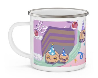 Amafuku woestijnregenkikker mok geluk mok fortuin mok cadeau mok Kaeru Japanse kunst Japanse kikker mok koffiemok 12oz emaille koffiemok