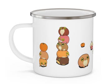 Amafuku woestijnregenkikker mok geluk mok fortuin mok cadeau mok Kaeru Japanse kunst Japanse kikker mok koffiemok 12oz emaille koffiemok