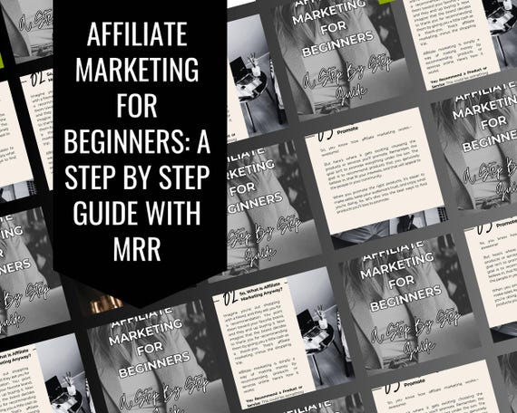Affiliate Marketing for Beginners Step-by-Step Guide with MRR | Learn Passive Income Online | Digital Products to Resell |How To Sell Online