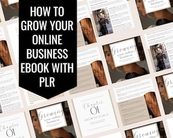 How To Grow Your Online Buisness Ebook With PLR | MRR |Digital Marketing Guide for Entrepreneurs | Digital Products DFY Done For You