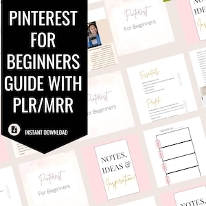 Pinterest for Beginners: Ebook with PLR & MRR | Grow Your Online Business with Proven Pinterest Strategies | Digital Template